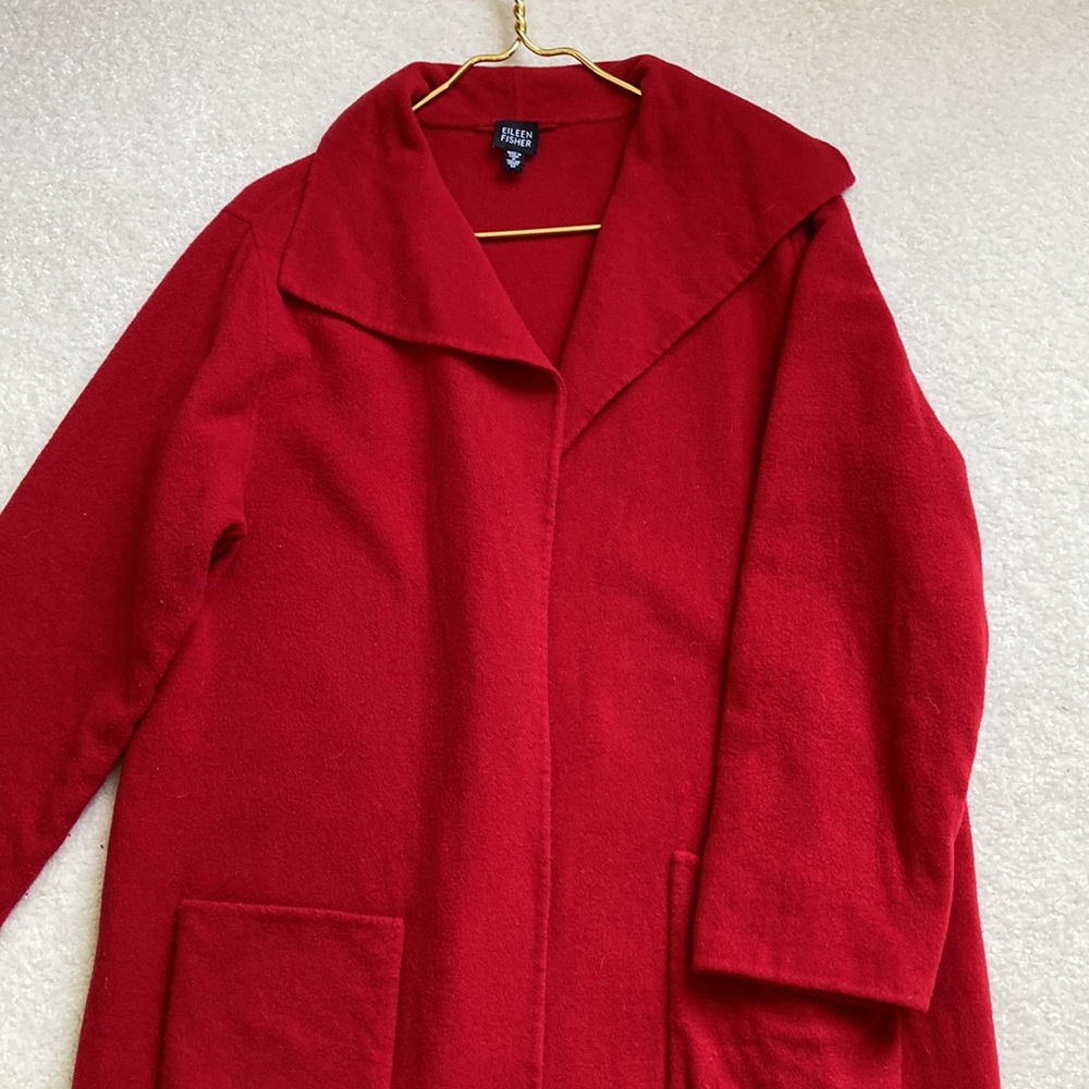 Long wool jacket - Picture 3 of 9